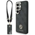 Guess case 4G Big Rhinestone Triangle Strap MagSafe for Samsung Galaxy S26 Ultra black