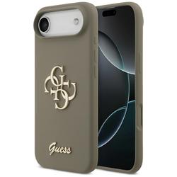 Guess Silicone Big 4G Script -suojakuori iPhone Airille, ruskea