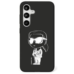 Karl Lagerfeld HC Magnetic Silicone Graffiti Ikonik -suojakuori Samsung Galaxy S25:lle, musta