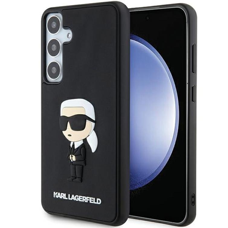 Karl Lagerfeld case for Samsung Galaxy S24 KLHCS24S3DRKINK black HC 3D RUBBER IKONIK NFT
