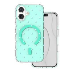 Bubble Dots Mag -kuori iPhone 17 6,3'' vihreä