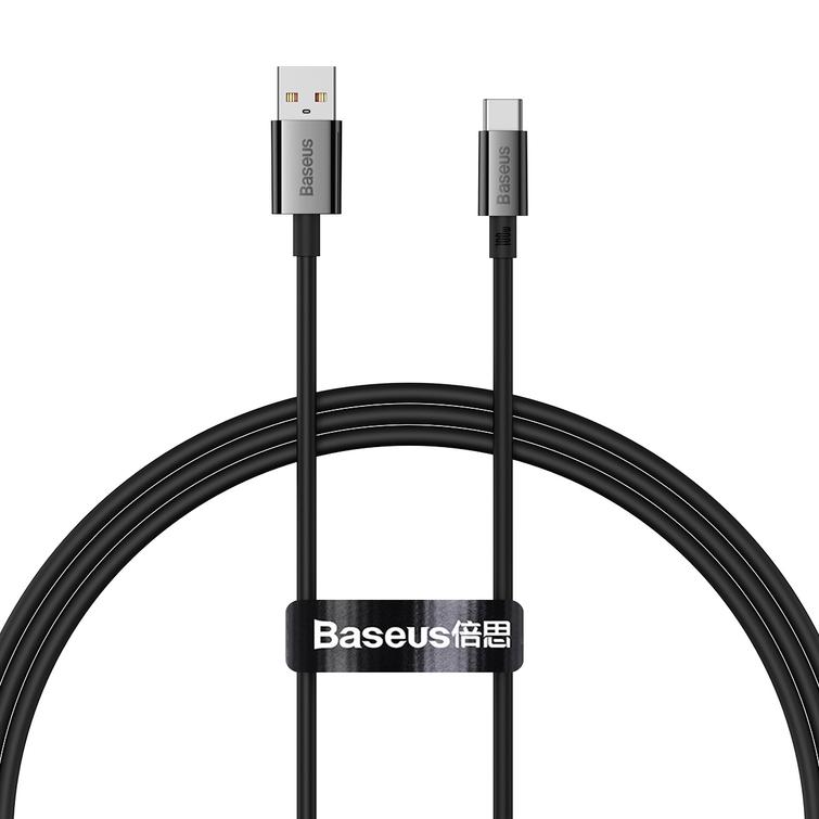 Baseus Superior USB - USB-C -kaapeli 1,0m klusteri musta 100W