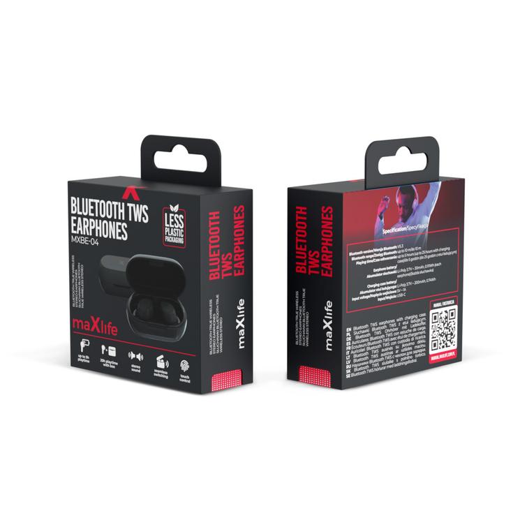 Maxlife Bluetooth-kuulokkeet TWS MXBE-04 musta