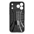Spigen Liquid Air -suojakuori iPhone 17 Prolle, mattamusta