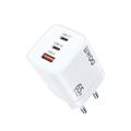BWOO CDA147PD wall charger 65W 2x USB-C port + USB-A white