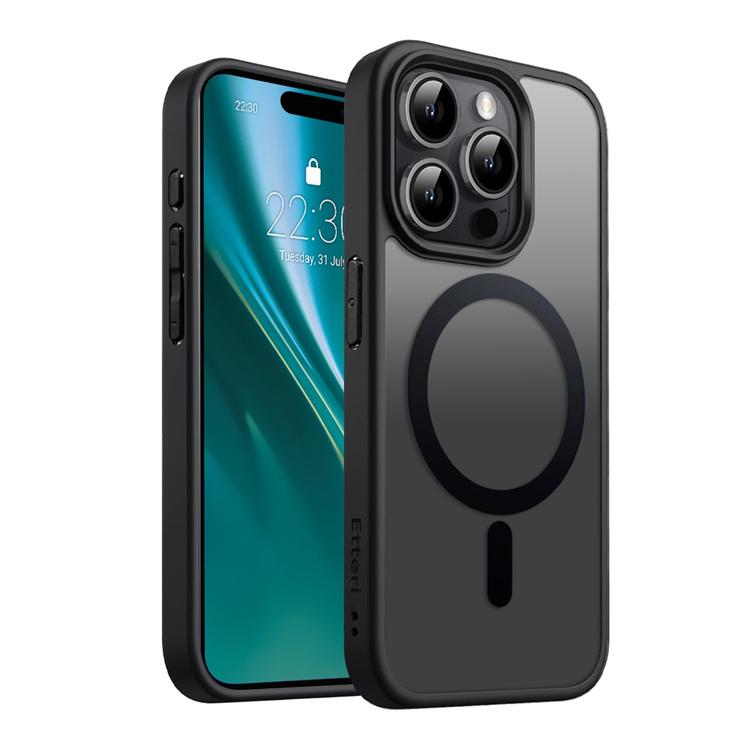 Etteri Matt Mag kotelo iPhone 14 Prolle 6,1" musta