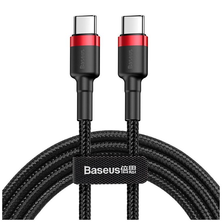 Baseus-kaapeli Cafule PD USB-C - USB-C 1,0 m punamusta 60W