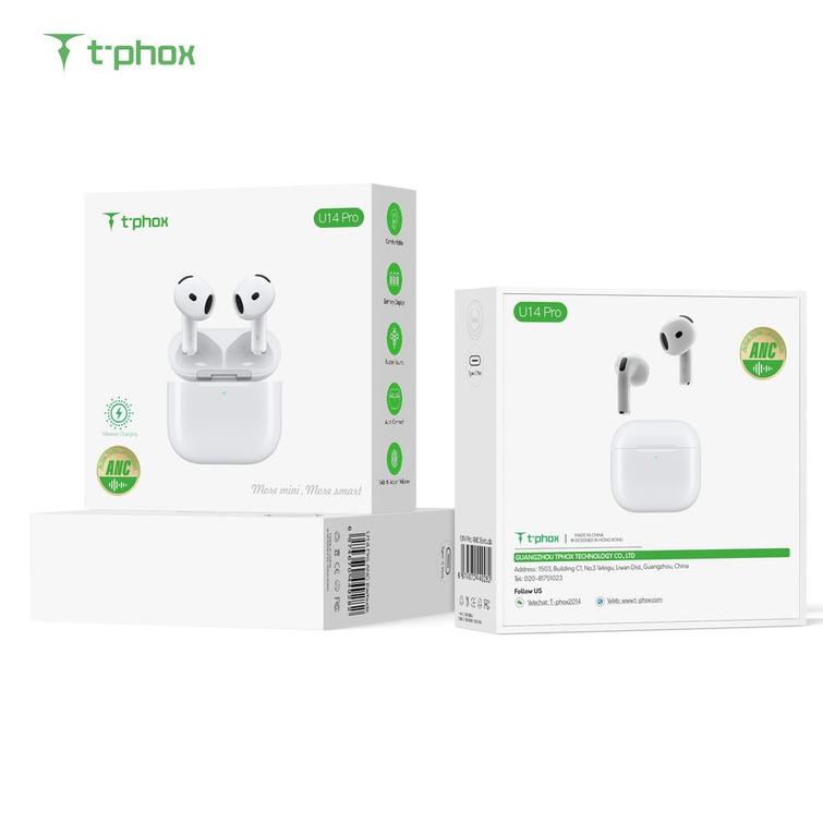T-PHOX HEADPHONES TWS U14 PRO WHITE