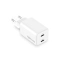 Forever TC-08-45CC GaN PD charger 2x USB-C 45W white