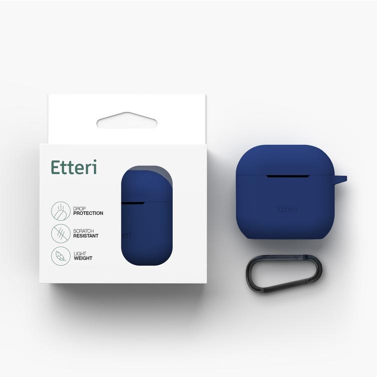 Etteri-silikonikotelo AirPods 4:lle tummansininen