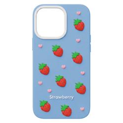 Strawberry case for iPhone 17 Pro 6,3'' blue