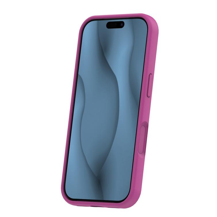 Silikoninen ohut Mag-kotelo iPhone 17 Pro 6,3" fuksia