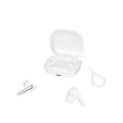 XO Bluetooth-kuulokkeet G53 TWS valkoiset ANC + ENC jalustalla
