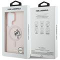 Karl Lagerfeld case IML Peekaboo Choupette MagSafe for Samsung Galaxy S26 Ultra pink