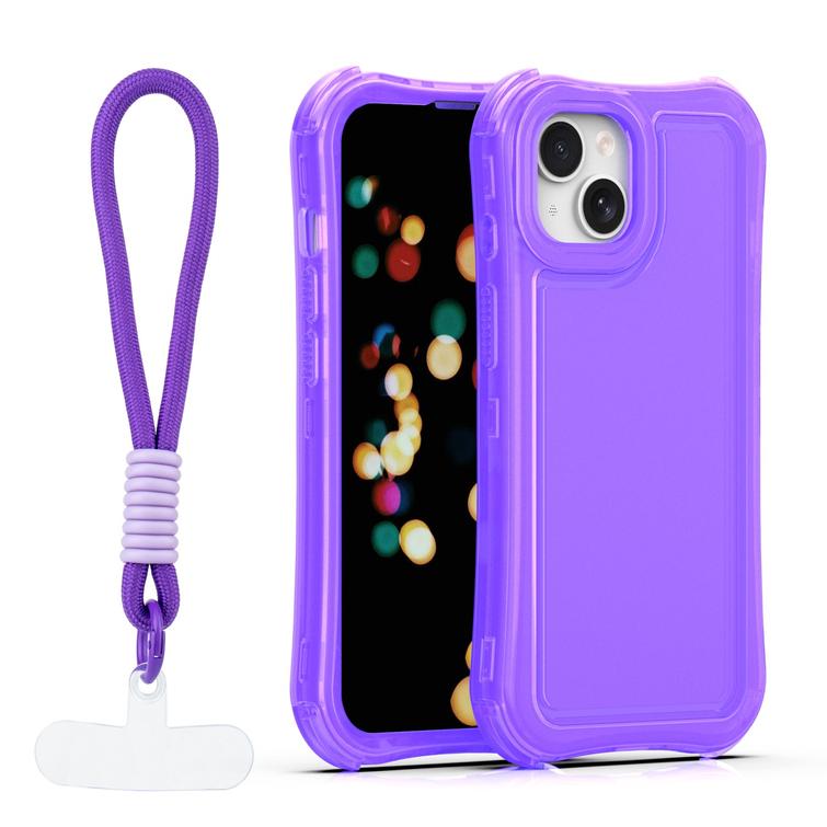 Safepop case with strap for iPhone 14 6,1" purple