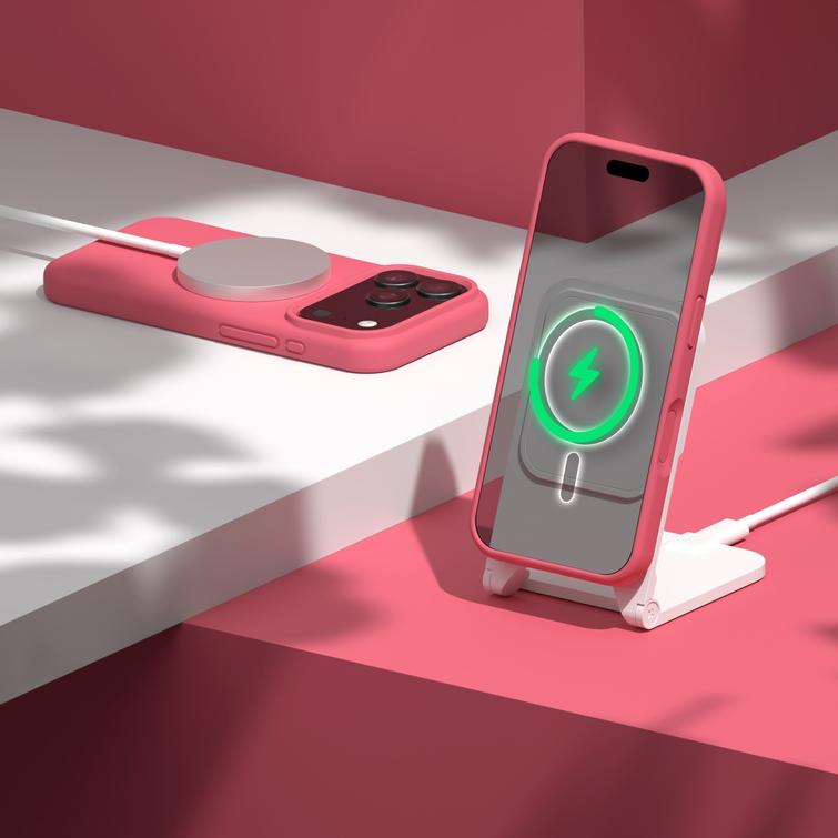 Etteri Silicone Mag kotelo iPhone 17 Pro Max vadelmalle