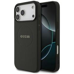 Etui Guess Grained Ring MagSafe do&nbsp; &nbsp; &nbsp; &nbsp;iPhone 17 Pro Max czarny