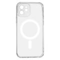 Iskunkestävä 1,5 mm:n magneettikotelo iPhone 12 6,1":lle, läpinäkyvä kamerasuoja