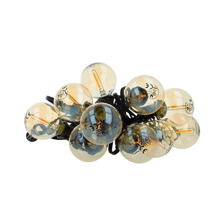 LED-lamppu FL-2B E12 G40 0.5W 3V 24lm kulta Forever Light 6 kpl