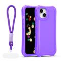 Safepop case with strap for iPhone 13 6,1" purple