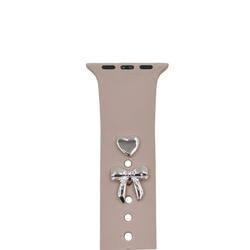 Pin-riipukset kellonrannekkeisiin, rusetti, hopea