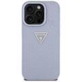 Guess Hardcase PU Grained Hot Stamp 4G Triangle Metal -suojakuori iPhone 16 Pro Maxille 6,9" violetti