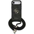 Guess 4G Big Logo Cord Stap -olkalaukku iPhone Airille, musta