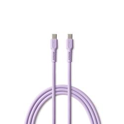 COLORUM-kaapeli USB-C - USB-C 1,8m 3A CK60-CC-09 xLavenda