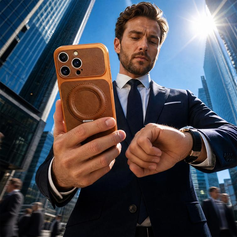 Luxgrip Mag case for iPhone 16 6,1" orange