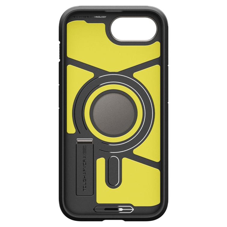 Spigen Tough Armor Mag MagSafe -kotelo iPhone 16E:lle, asemetallin värinen