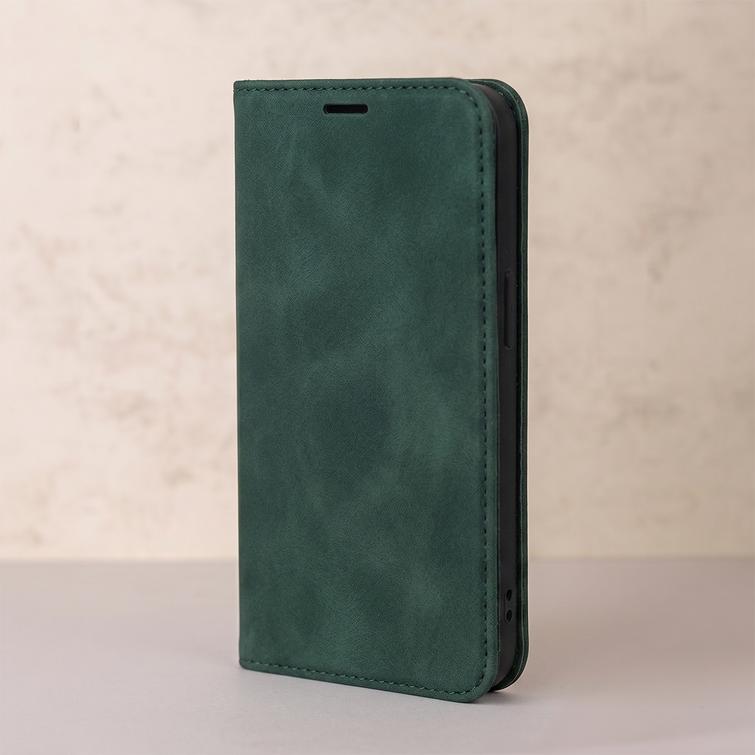 Smart Suede case for iPhone 16e / 17e green