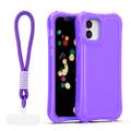 Safepop case with strap for iPhone 12 / 12 Pro 6,1" purple