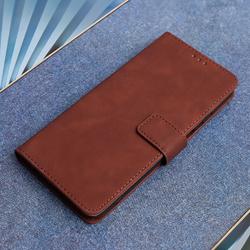 &Auml;lyk&auml;s samettikotelo Samsung Galaxy S25 FE:lle, ruskea