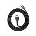 Baseus-kaapeli Cafule USB - USB-C 1,0 m 3A harmaanmusta