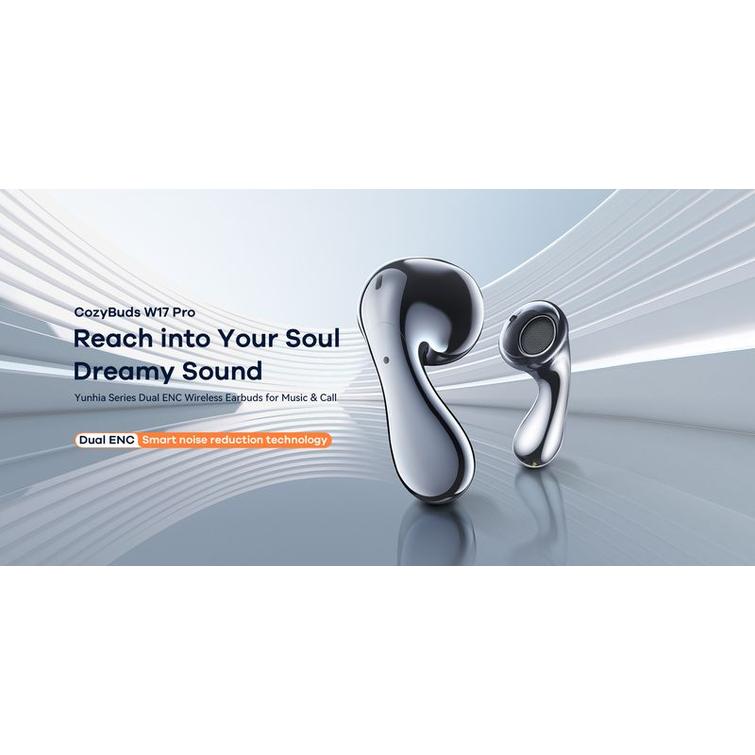 BLUETOOTH EARBUDS REMAX TWS W17 PRO BT 5.4 SILVER