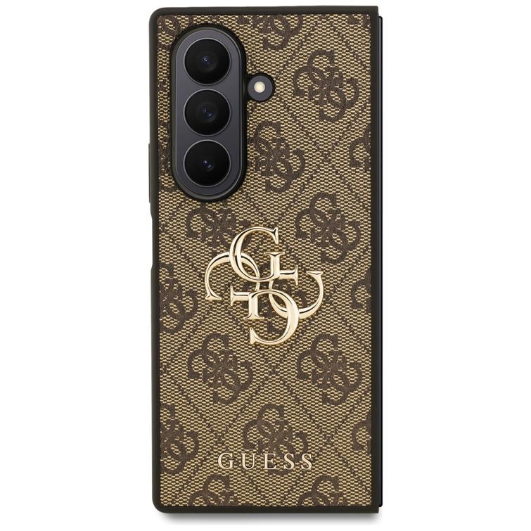 Guess Big 4G Logo Classic -logokotelo Samsung Galaxy Z Fold7 brązowylle