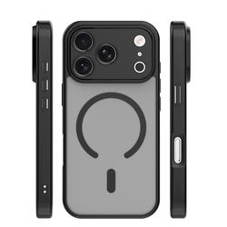 Mag Matt musta kamerasuojalla kuori iPhone 17 Pro Max / 18 Pro Max 6,9'' -mallille