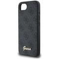 Guess HC MagSafe 4G PU Script Logo -suojakuori iPhone 16e:lle, musta