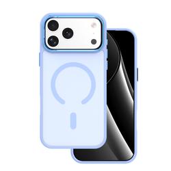 J&auml;&auml;tynyt Mag -kotelo iPhone 17 Pro / 18 Pro 6,3" vaaleansininen avoin rengas