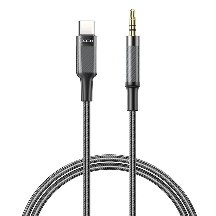 XO &auml;&auml;nikaapeli NB-R279B USB-C - 3,5 mm jack 1,0 m musta