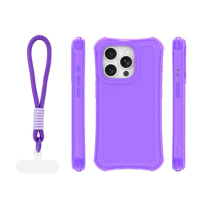 Safepop case with strap for iPhone 15 Pro 6,1" purple