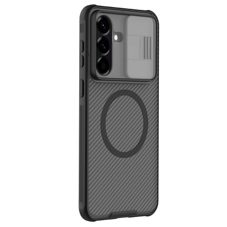 Nillkin CamShield Pro Magnetic Case Samsung Galaxy A57 5G:lle, l&auml;pin&auml;kyv&auml; musta