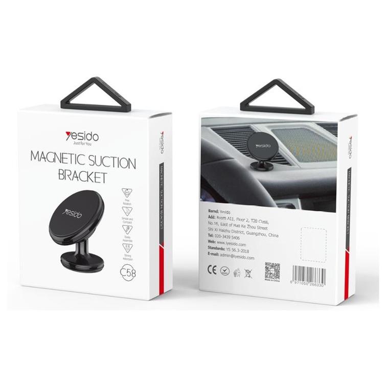 YESIDO MAGNETIC CAR HOLDER C58 BLACK