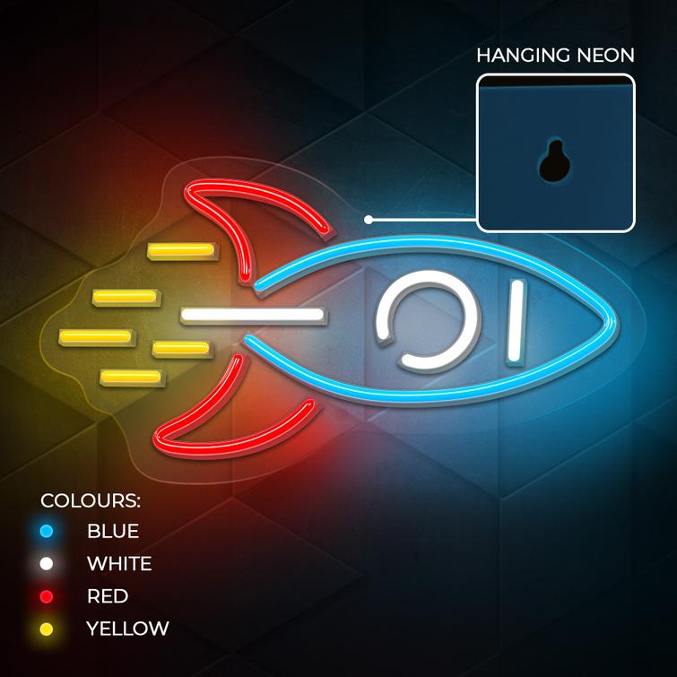 Neon PLEXI LED ROCKET moniv&auml;rinen NNE18 Neolia