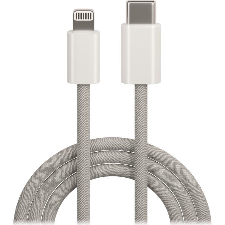 Maxlife MXUC-06 kaapeli USB-C - Lightning 1,0 m 20W harmaa nailon