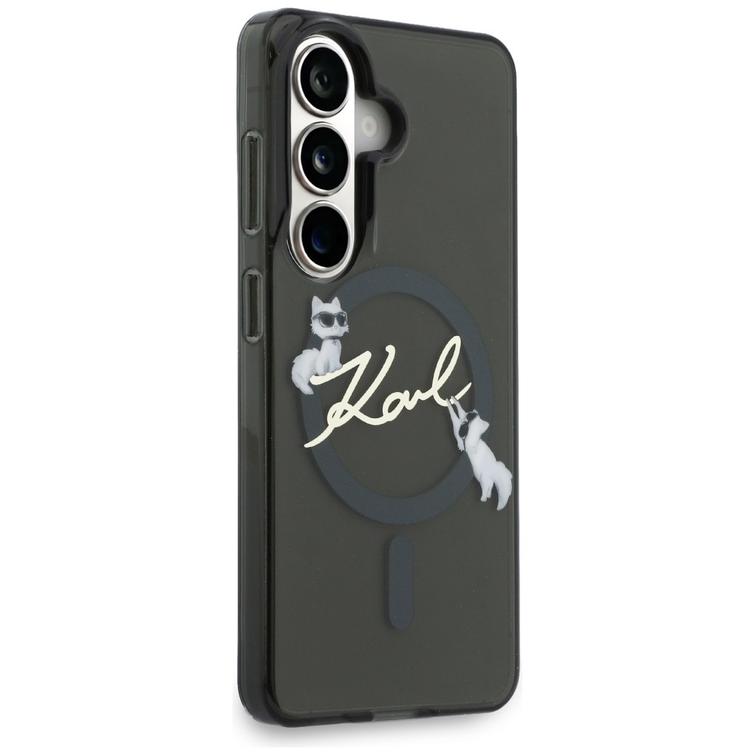 Karl Lagerfeld case IML KC Script MagSafe for Samsung Galaxy S26 black