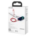 Baseus Superior USB - Lightning -kaapeli 1,0 m 2,4A punainen