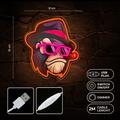 Neon ART LED GANGSTA MONKEY moniv&auml;rinen FLA03 Forever Light