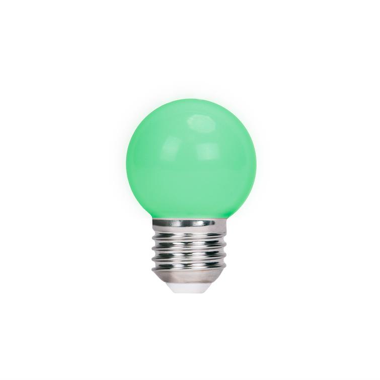 Forever Light LED Bulb E27 G45 2W 230V green 5pcs