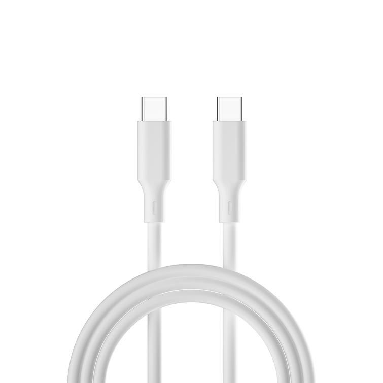 Forever kierr&auml;tyskaapeli USB-C - USB-C 1,5m 3A KR15-CC-00 valkoinen